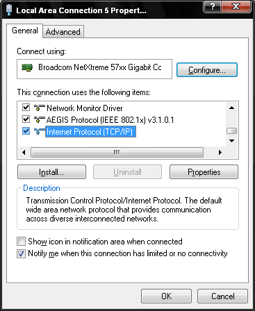 Windows Internet Protocol (TCP/IP)